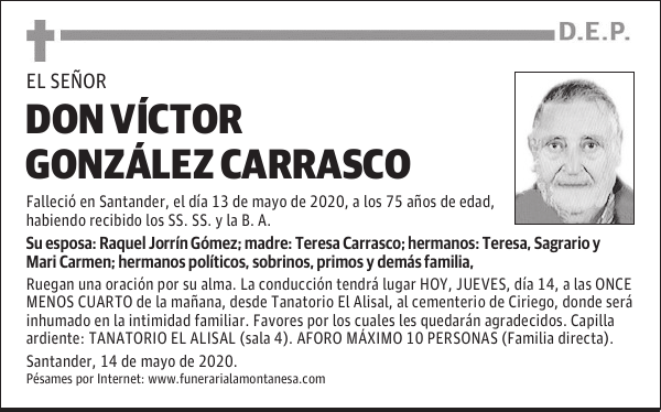 DON VÍCTOR GONZÁLEZ CARRASCO