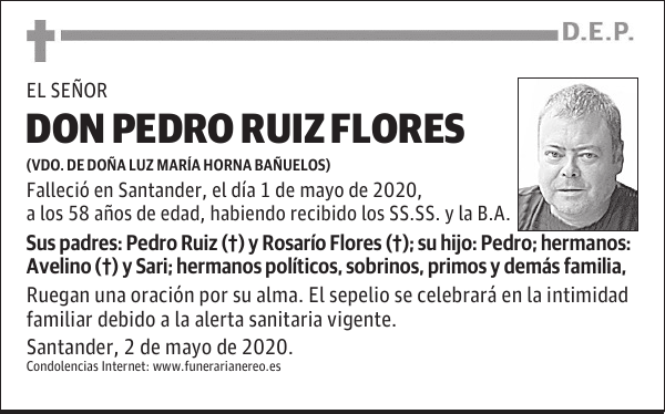 DON PEDRO RUIZ FLORES