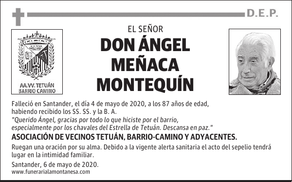 DON ÁNGEL MEÑACA MONTEQUÍN