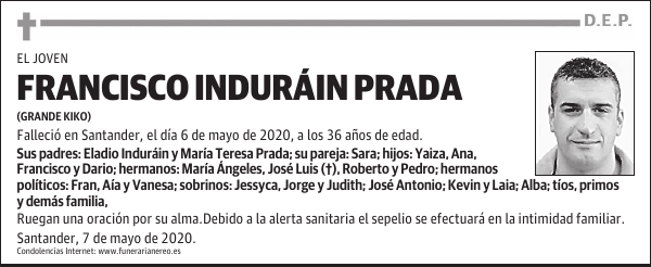 FRANCISCO INDURÁIN PRADA