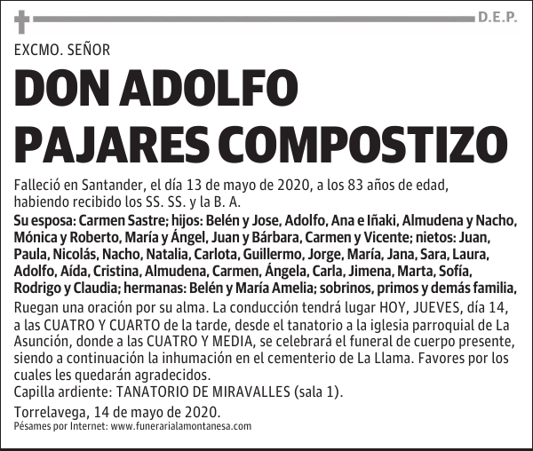 DON ADOLFO PAJARES COMPOSTIZO