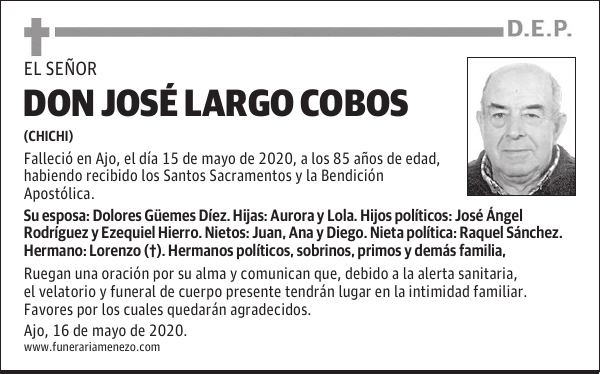 DON JOSÉ LARGO COBOS