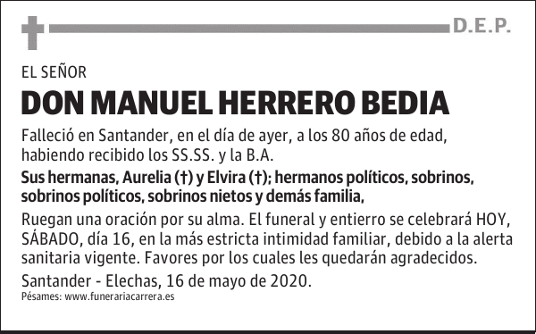 DON MANUEL HERRERO BEDIA