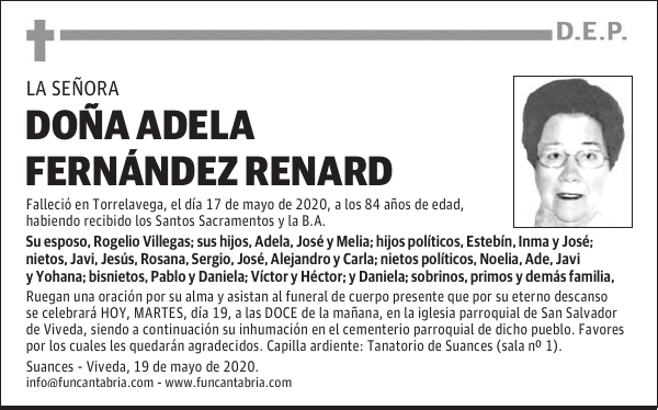 DOÑA ADELA FERNÁNDEZ RENARD