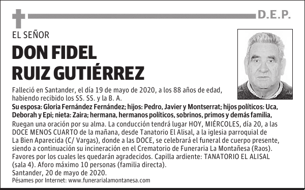 DON FIDEL RUIZ GUTIÉRREZ
