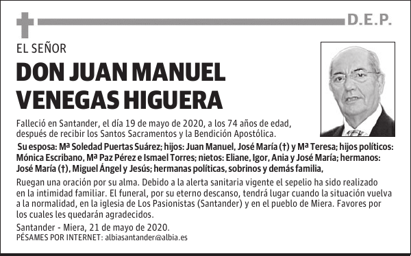 DON JUAN MANUEL VENEGAS HIGUERA