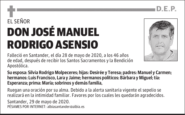DON JOSÉ MANUEL RODRIGO ASENSIO