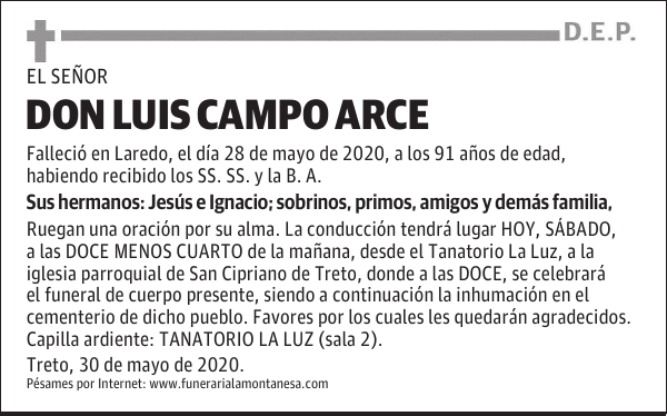 DON LUIS CAMPO ARCE