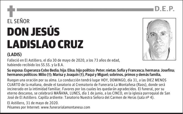 DON JESÚS LADISLAO CRUZ