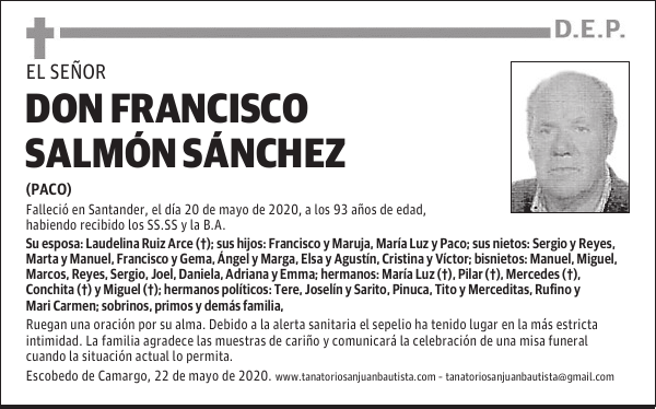 DON FRANCISCO SALMÓN SÁNCHEZ