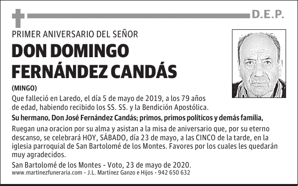 DON DOMINGO FERNÁNDEZ CANDÁS