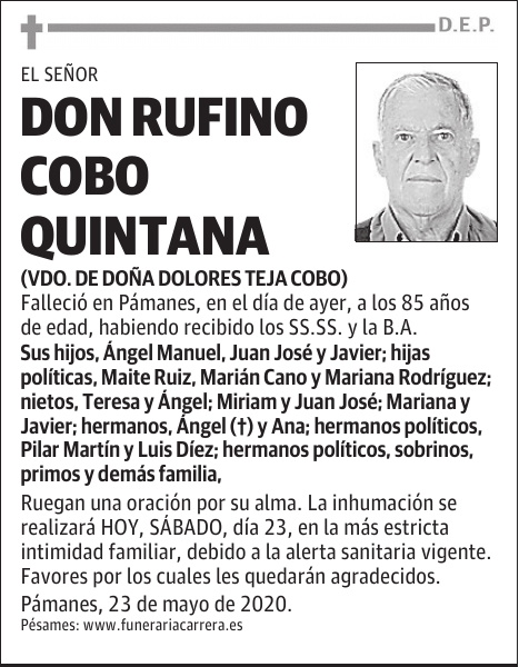 DON RUFINO COBO QUINTANA