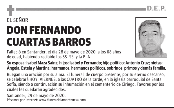 DON FERNANDO CUARTAS BARROS