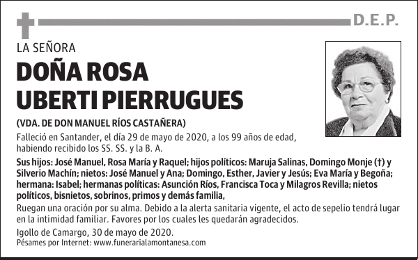 DOÑA ROSA UBERTI PIERRUGUES