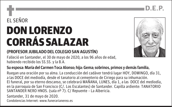 DON LORENZO CORRÁS SALAZAR