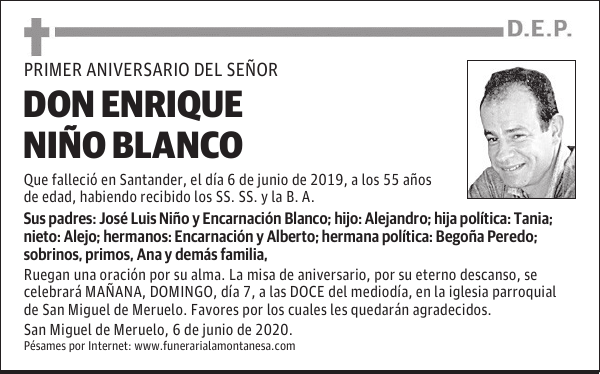DON ENRIQUE NIÑO BLANCO