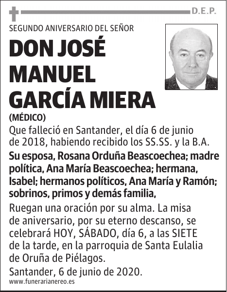 DON JOSÉ MANUEL GARCÍA MIERA