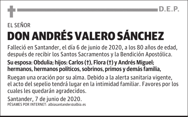 DON ANDRÉS VALERO SÁNCHEZ