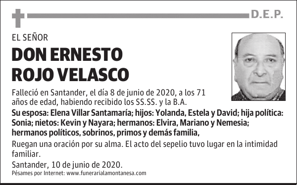DON ERNESTO ROJO VELASCO