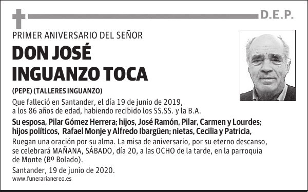 DON JOSÉ INGUANZO TOCA