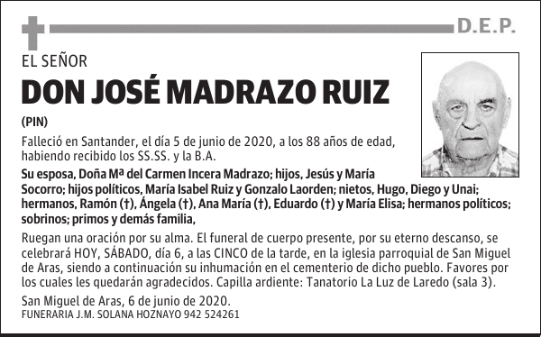 DON JOSÉ MADRAZO RUIZ
