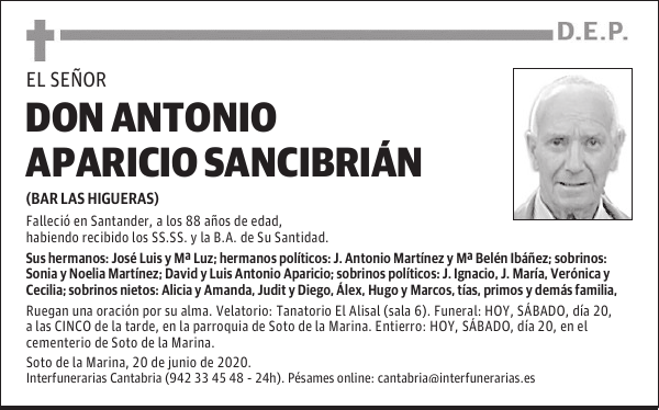 DON ANTONIO APARICIO SANCIBRIÁN