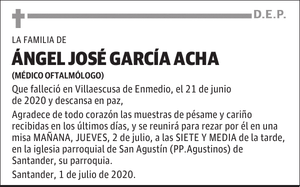 ÁNGEL JOSÉ GARCÍA ACHA