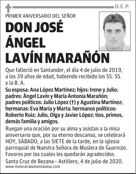 DON JOSÉ ÁNGEL LAVÍN MARAÑÓN