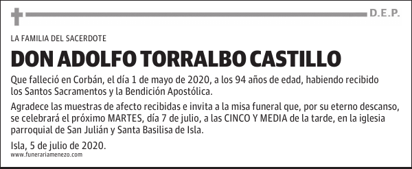 DON ADOLFO TORRALBO CASTILLO