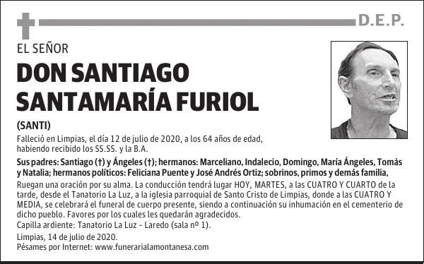 DON SANTIAGO SANTAMARÍA FURIOL