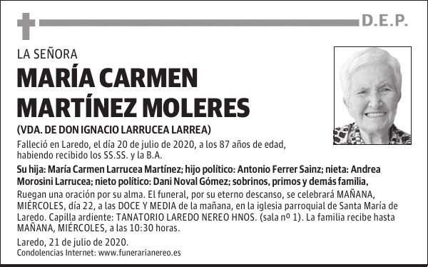 MARÍA CARMEN MARTÍNEZ MOLERES