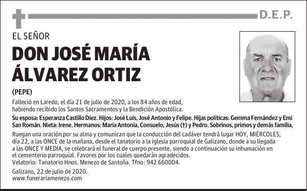 DON JOSÉ MARÍA ÁLVAREZ ORTIZ