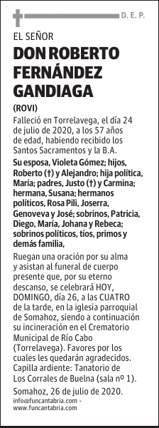 DON ROBERTO FERNÁNDEZ GANDIAGA
