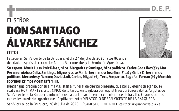 DON SANTIAGO ÁLVAREZ SÁNCHEZ