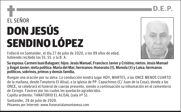 DON JESÚS SENDINO LÓPEZ