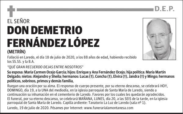 DON DEMETRIO FERNÁNDEZ LÓPEZ