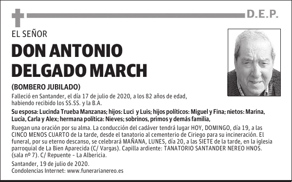 DON ANTONIO DELGADO MARCH