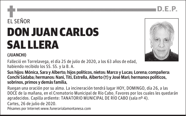 DON JUAN CARLOS SAL LLERA