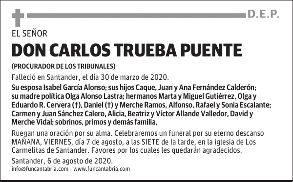 DON CARLOS TRUEBA PUENTE