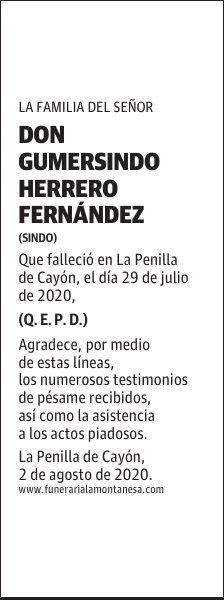 DON GUMERSINDO HERRERO FERNÁNDEZ