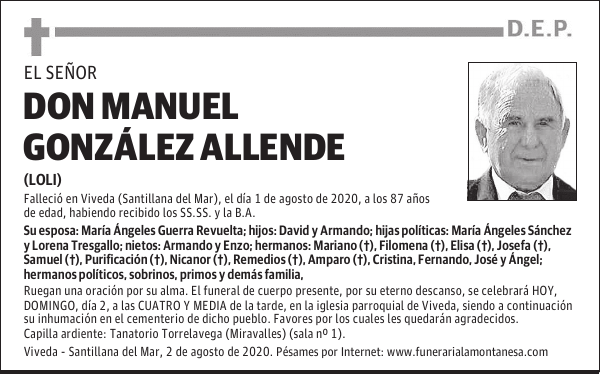 DON MANUEL GONZÁLEZ ALLENDE
