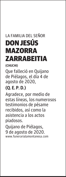 DON JESÚS MAZORRA ZARRABEITIA