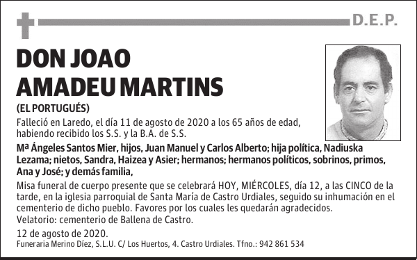 DON JOAO AMADEU MARTINS