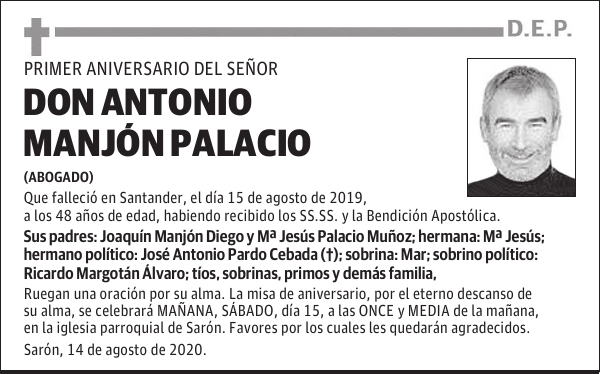 DON ANTONIO MANJÓN PALACIO