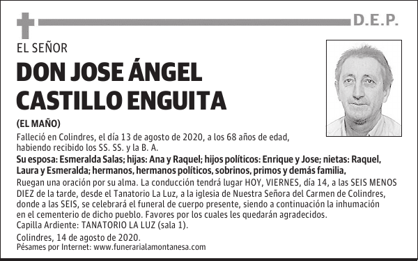 DON JOSE ÁNGEL CASTILLO ENGUITA
