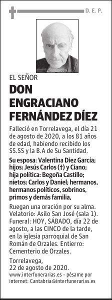 DON ENGRACIANO FERNÁNDEZ DÍEZ