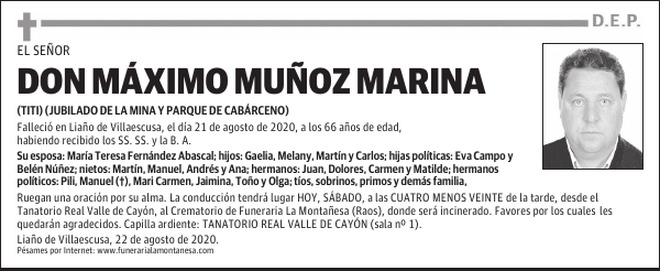 DON MÁXIMO MUÑOZ MARINA