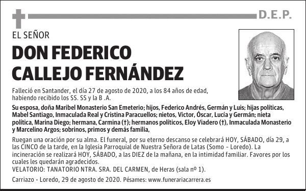 DON FEDERICO CALLEJO FERNÁNDEZ