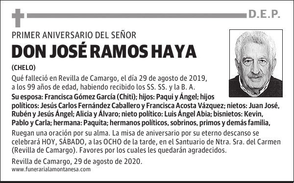 DON JOSÉ RAMOS HAYA