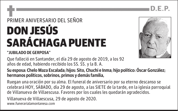 DON JESÚS SARÁCHAGA PUENTE